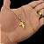 Cordão Veneziano 1,2mm Banhado a Ouro 18K + Crucifixo Vazado - Imagem 2