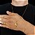 Cordão e Pulseira Veneziana Banhada a Ouro 18K + Pingente Vazado - Imagem 2