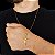 Cordão e Pulseira Veneziana Banhada a Ouro 18K + Pingente Jesus - Imagem 1