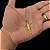 Cordão e Pulseira Veneziana Banhada a Ouro 18K + Pingente Jesus - Imagem 2