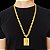 Cordão Grummet Lacraia 10mm fecho DUPLO Banhado a Ouro 18K + Pingente Jesus Cravejado - Imagem 2