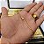 Cordão Cadeado Alongado 2mm Fecho Gaveta e Trava Banhado a Ouro 18K Com Pingente Face Jesus - Imagem 5