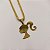 Pingente Feminino Barbie Banhado a Ouro 18K - Imagem 3