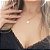 Cordão Grummet Laminado Feminino 3,5mm Banhado a Ouro 18K + Pingente Coração - Imagem 5