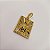 Pingente Placa Nossa Senhora Cravejado Banhado a Ouro 18K - Imagem 1