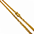 Cordão PitBull 5mm 70cm Trava Dupla com Marcação 750 Banhado a Ouro 18K - Imagem 3