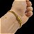 Pulseira PitBull 5mm Trava Dupla com marcação 750 Banhado a Ouro 18K - Imagem 2