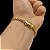 Pulseira PitBull 5mm Trava Dupla com marcação 750 Banhado a Ouro 18K - Imagem 5