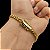 Pulseira PitBull 5mm Trava Dupla com marcação 750 Banhado a Ouro 18K - Imagem 1