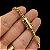 Pulseira PitBull 5mm Trava Dupla com marcação 750 Banhado a Ouro 18K - Imagem 4