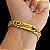 Cordão e Pulseira Lacraia 13mm Banhado a Ouro 18K + Crucifixo Jesus Cravejado - Imagem 8