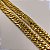 Cordão 13mm Grummet Lacraia Banhado a Ouro 18K + Pingente Fine Gold 999 Grande - Imagem 6