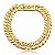 Pulseira Feminina 13mm Elos Duplos Banhado a Ouro 18K - Imagem 1