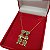 Cordão Veneziano 45cm Banhado a Ouro 18K com Pingente Cravejado Filhos (Menino / Menina) - Imagem 5