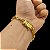 Pulseira Cadeado 6mm com fecho Duplo Banhado a Ouro 18K - Imagem 1