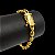 Pulseira Cadeado 6mm com fecho Duplo Banhado a Ouro 18K - Imagem 2