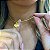 Cordão Feminino Trançado 2mm Banhado a Ouro 18K + Pingente Coração - Imagem 5