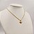 Cordão Feminino Trançado 2mm Banhado a Ouro 18K + Pingente Coração - Imagem 7