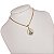 Cordão Feminino 2mm 35cm Banhado a Ouro 18K com pingente Nossa Senhora Cravejado - Imagem 2