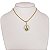 Cordão Feminino 2mm 35cm Banhado a Ouro 18K com pingente Nossa Senhora Cravejado - Imagem 6