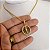 Cordão Feminino 2mm 35cm Banhado a Ouro 18K com pingente Nossa Senhora Cravejado - Imagem 5