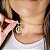Cordão Feminino 2mm 35cm Banhado a Ouro 18K com pingente Nossa Senhora Cravejado - Imagem 3