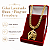 Cordão Laminado Duplo 10mm Banhado a Ouro 18K com Pingente Ferradura - Imagem 3