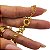 Pulseira Feminina 7mm Elo Português Fecho Boia Trabalhado com Extensor Banhado a Ouro 18K - Imagem 3