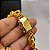 Cordão Friso S 13mm Banhado a Ouro 18K + Pingente Cravejado Jesus é o Dono do Lugar - Imagem 5