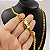 Cordão Cadeado 6mm com Fecho Duplo Banhado a Ouro 18K + Pingente Templário - Imagem 3