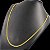 Cordão 3mm 70cm Grummet Lacraia Fecho Duplo 750 Banhado a Ouro 18K - Imagem 4