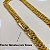 Cordão Feminino 13mm Grummet Duplo Banhado a Ouro 18K + Pingente Jesus é Dono - Imagem 9