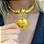 Cordão Feminino Friso S 12mm Banhado a Ouro 18K + Pingente Jesus é o Dono - Imagem 5