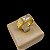 Anel Pedra Branca Cravejado (Estilo Formatura) Banhado a Ouro 18K - Imagem 3