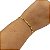 Pulseira Infantil Italiana Piastrine 2mm Banhada a Ouro 18K - Imagem 2