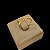 Anel Feminino com Pedra de Zircônia Banhado a Ouro 18K - Imagem 2