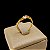 Anel Feminino com Pedra de Zircônia Banhado a Ouro 18K - Imagem 1