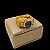 Anel Italiano Pedra Azul Cravejado Banhado a Ouro 18K - Imagem 5