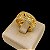 Anel Francês Feminino 10mm Cravejado Banhado a Ouro 18K - Imagem 1