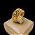 Anel Francês Feminino 10mm Cravejado Banhado a Ouro 18K - Imagem 3