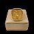 Anel Cristo Redentor Cravejado Banhado a Ouro 18K - Imagem 3