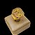 Anel Cristo Redentor Cravejado Banhado a Ouro 18K - Imagem 1