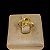 Anel Feminino Asas com regulagem Banhado a Ouro 18K - Imagem 4