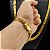 Cordão e Pulseira 10mm Grummet Dupla com Fecho 750 Banhada a Ouro 18K - Imagem 2