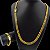 Cordão e Pulseira 10mm Grummet Dupla com Fecho 750 Banhada a Ouro 18K - Imagem 1