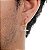 Par de Brincos Masculinos Argola e Cruz Cravejadas Banhado a Ouro 18K - Imagem 2