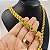 Cordão e Pulseira Friso Triplo Banhado a Ouro 18K + Pingente São Jorge - Imagem 4