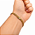 Pulseira Masculina Flat Laminada 7mm Banhada a Ouro 18K - Imagem 1