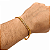 Pulseira Masculina Flat Laminada 7mm Banhada a Ouro 18K - Imagem 4