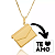 Cordão Feminino + Pingente Relicário Carta (ESCOLHA SUA MENSAGEM) Banhado a Ouro 18K - Imagem 1